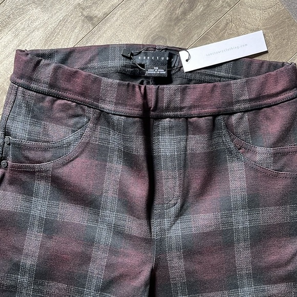 Sanctuary Plaid Skinny Pants size XS - Picture 3 of 12
